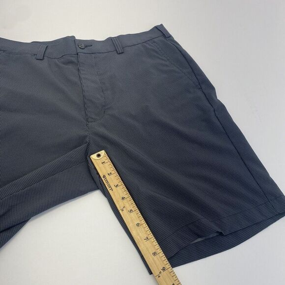 PGA Golf Shorts Men’s Size 36 Performance Chino Gray Pinstriped Dark Gray - Picture 3 of 15